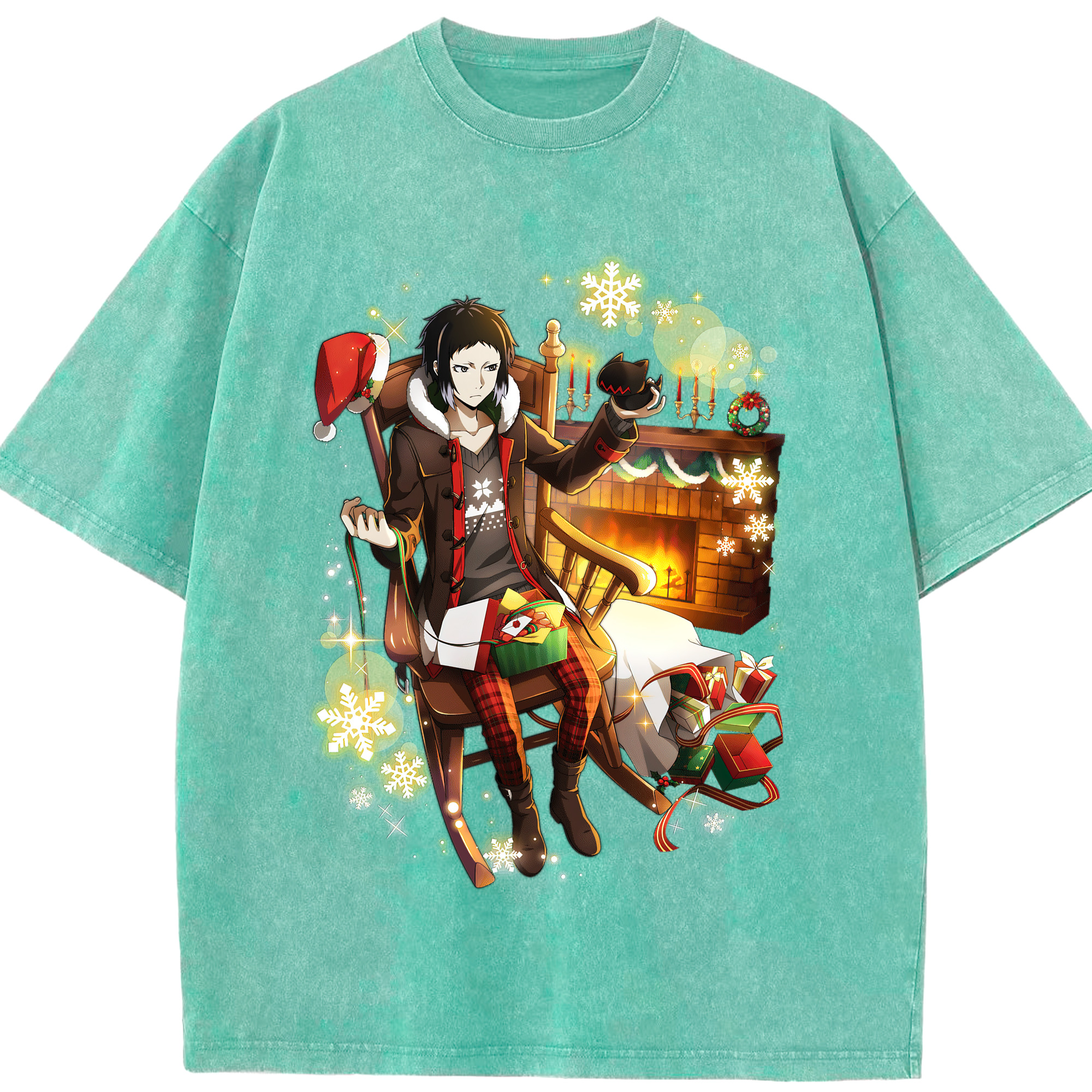 （画像用） 文豪ストレイドッグス Bungo Stray Dogs 綿100% ヴィンテージ風 半袖Tシャツ（フロントプリント）